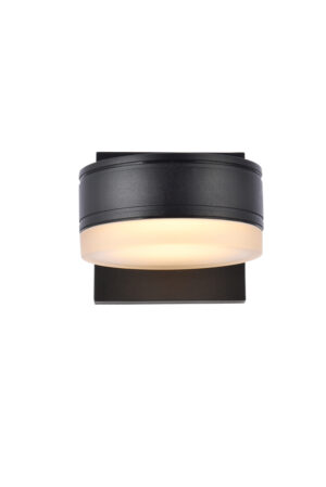 Raine Integrated LED wall sconce in black