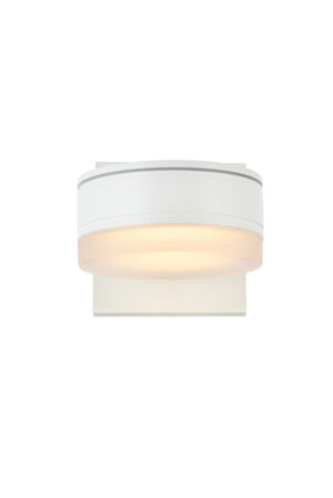 Raine Integrated LED wall sconce in white