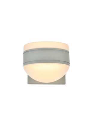 Raine Integrated LED wall sconce in silver