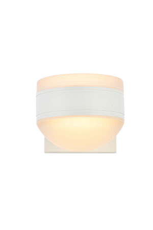 Raine Integrated LED wall sconce in white