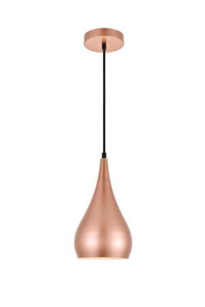 Nora 1 Light Honey Gold Pendant