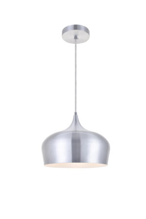 Nora 1 Light Burnished Nickel Pendant