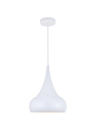 Circa 1 Light White Pendant