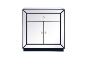 32 inch mirrored chest in blue