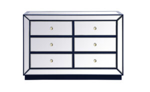 48 inch mirrored cabinet in blue