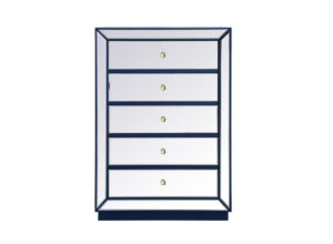 34 inch mirrored chest in blue