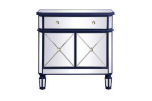 32 inch mirrored cabinet in blue