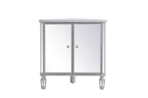 31 inch mirrored corner cabinet in Silver