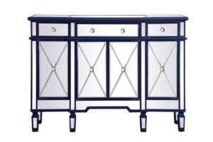 48 inch mirrored credenza in blue