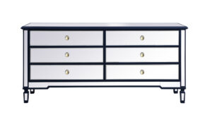 Contempo 72 in. mirrored chest in blue