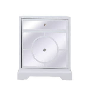 24 in. mirrored cabinet in white