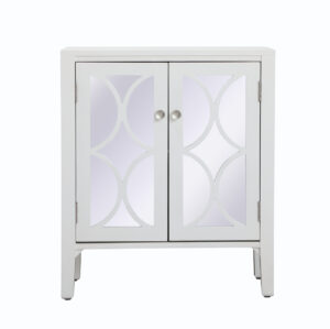 28 inch mirrored cabinet in White