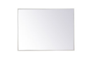 Metal frame rectangle mirror 24x 32 inch  in White