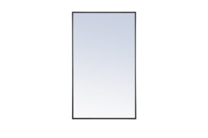 Metal frame Rectangle Mirror 24 inch Black