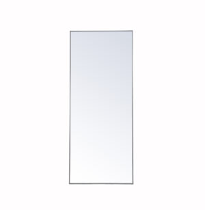 Metal frame rectangle mirror 30x 72 inch in Grey