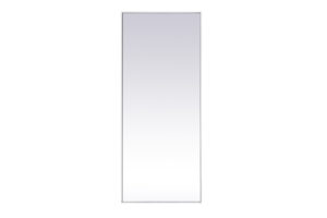 Metal frame rectangle mirror 30x 72 inch in White