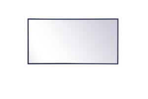Metal frame rectangle mirror 18 inch x 36 inch in Blue