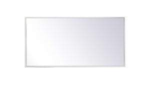 Metal frame rectangle mirror 18 inch x 36 inch in White