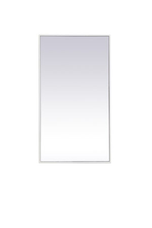 Metal frame rectangle mirror 20 inch x 36 inch in White