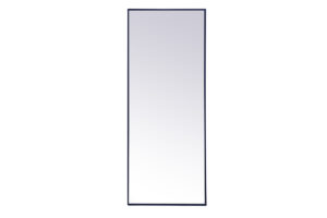 Metal frame rectangle mirror 24 inch x 60 inch in Blue