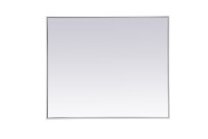 Metal frame rectangle mirror 30 inch x 36 inch in White