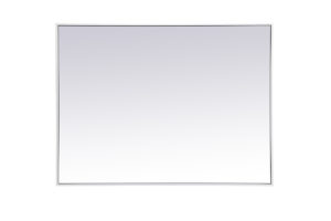 Metal frame rectangle mirror 30 inch x 40 inch in White