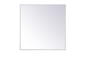 Metal frame round mirror 36 inch x 36 inch in White