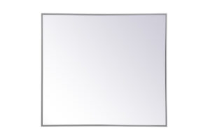 Metal frame rectangle mirror 36 inch x 40 inch in Grey