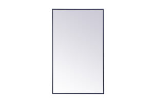 Metal frame rectangle mirror 36 inch x 60 inch in Blue