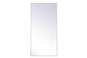 Metal frame rectangle mirror 36 inch x 72 inch in White