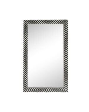 Rectangular mirror 48x30 inch in chevron