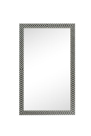 Rectangular mirror 60x36 inch in chevron