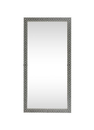 Rectangular mirror 72x36 inch in chevron