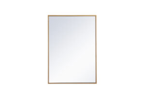 Metal mirror medicine cabinet 20 inch x 28 inch in Brass