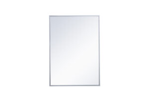Metal mirror medicine cabinet 20 inch x 28 inch in silver