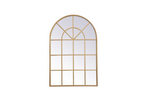 Metal frame rectangle mirror 14x28 inch in Brass