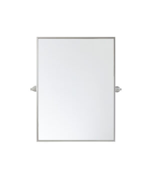 Rectangle pivot mirror 24x32 inch in silver