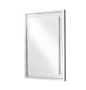 Sparkle 31 in. Contemporary Rectangle Mirror in Clear