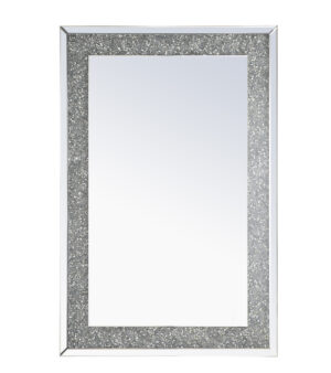 31.5 Inch Rectangle Crystal Mirror In Clear Finish