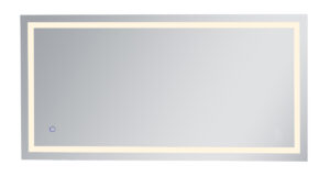 Helios 36in x 72in Hardwired LED mirror with touch sensor and color changing temperature 3000K/4200K/6400K