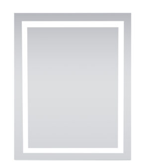 4 Sides LED Hardwired Mirror Rectangle W32H40 Dimmable 5000K