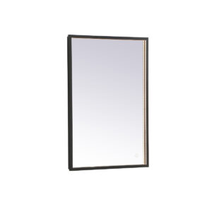 Pier 20x30 inch LED mirror with adjustable color temperature 3000K/4200K/6400K in black