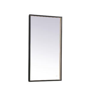 Pier 20x36 inch LED mirror with adjustable color temperature 3000K/4200K/6400K in black