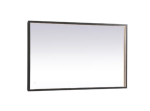 Pier 24x40 inch LED mirror with adjustable color temperature 3000K/4200K/6400K in black