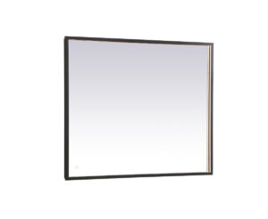 Pier 30x36 inch LED mirror with adjustable color temperature 3000K/4200K/6400K in black