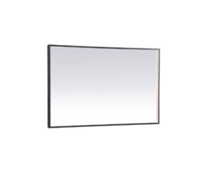 Pier 30x48 inch LED mirror with adjustable color temperature 3000K/4200K/6400K in black