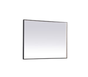 Pier 36x48 inch LED mirror with adjustable color temperature 3000K/4200K/6400K in black