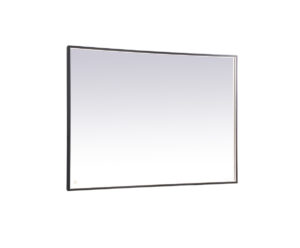 Pier 42x60 inch LED mirror with adjustable color temperature 3000K/4200K/6400K in black
