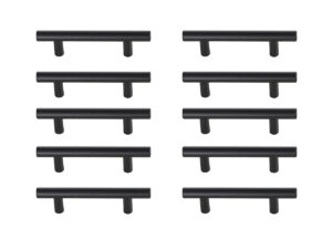 Quinn 3" Center to Center Matte Black Bar Pull Multipack (set of 10)