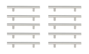 Quinn 4" Center to Center Brushed Nickel Bar Pull Multipack (set of 10)